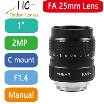 FUJIAN 25mm F1.4 CCTV TV Obiettivo del film + attacco C + anello macro per Sony E Mount Nex-5T Nex-F3 Nex-6 Nex-7 Nex-5R A6300 A6100 A6500 A5100