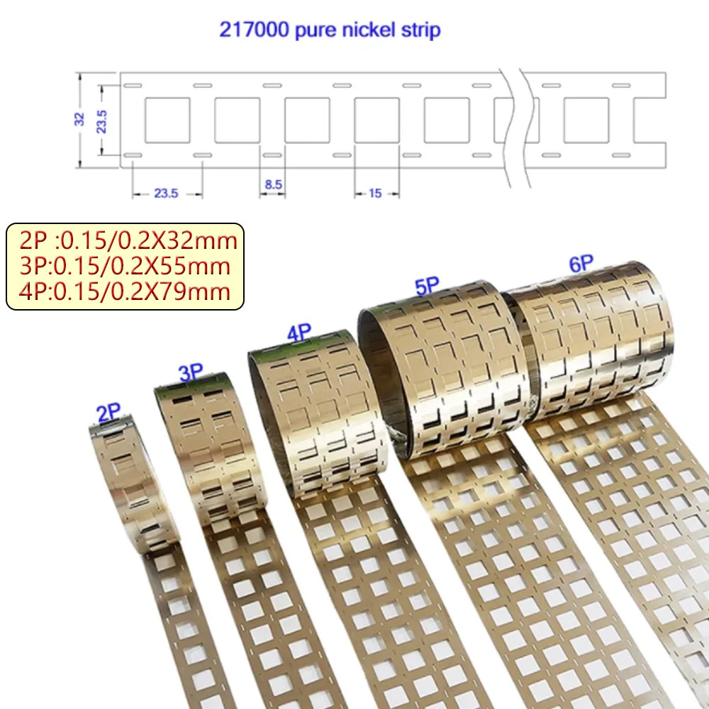 0.5kg Pure Nickel Strip For Welding 18650/21700/32650/32700 2P 3P 4P Battery Pack Production Pure Nickel Sheet Various Sizes 4