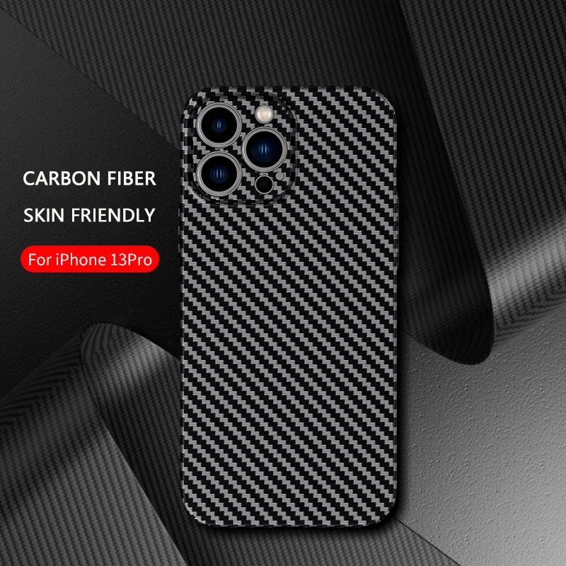 Slim Carbon Fiber Matte Hard PC Protective Phone Case