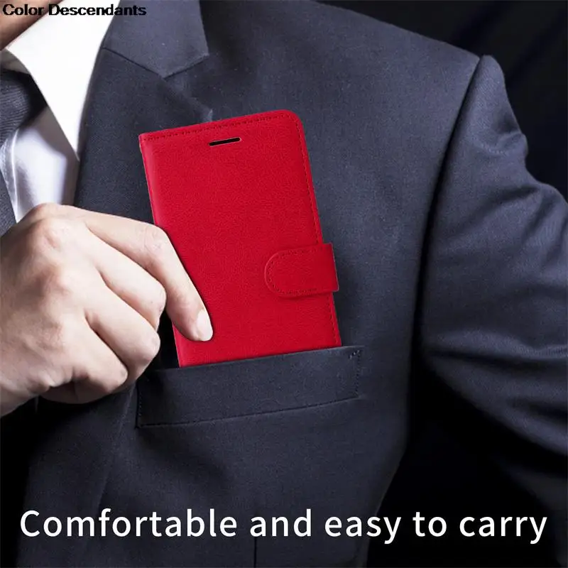 Sleek Magnetic Wallet Phone Case with Stand and Card Holder