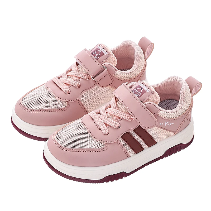 thumbnail image 1 of 2024 primavera y otoño nuevos zapatos deportivos transpirables informales versátiles para niños zapatos blancos pequeños y medianos zapatos de malla, 1 of 5