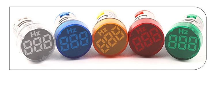 Description Picture 4 of itemDIY YOO 22mm Measuring Range Digital Display Electricity Hertz meter Frosted Round Signal Indicator Frequency Meters 0-99 Hz
