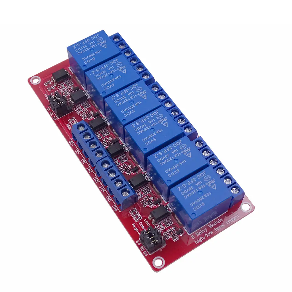 1 2 4 6 8 Channel Relay Module Board Shield with Optocouple High and Low Level Trigger for arduino Raspberry pi DC 5V 12V 24V image 3