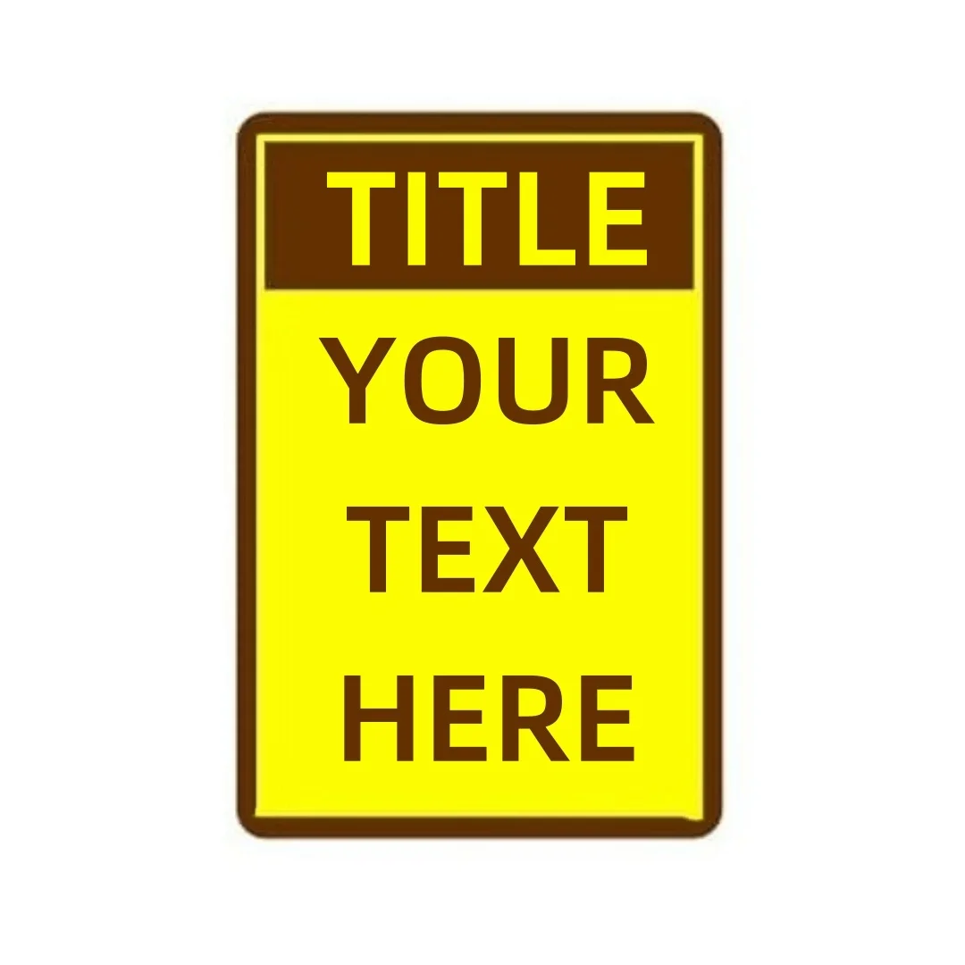 Personalized Outdoor Aluminum Sign - Custom Caution, Danger, Warning, or Notice (12x8 inch)