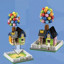 

City Expert Architecture Flying Balloon House Tensegrity Sculptures Modular City Building Blocks Friends Children Toy
