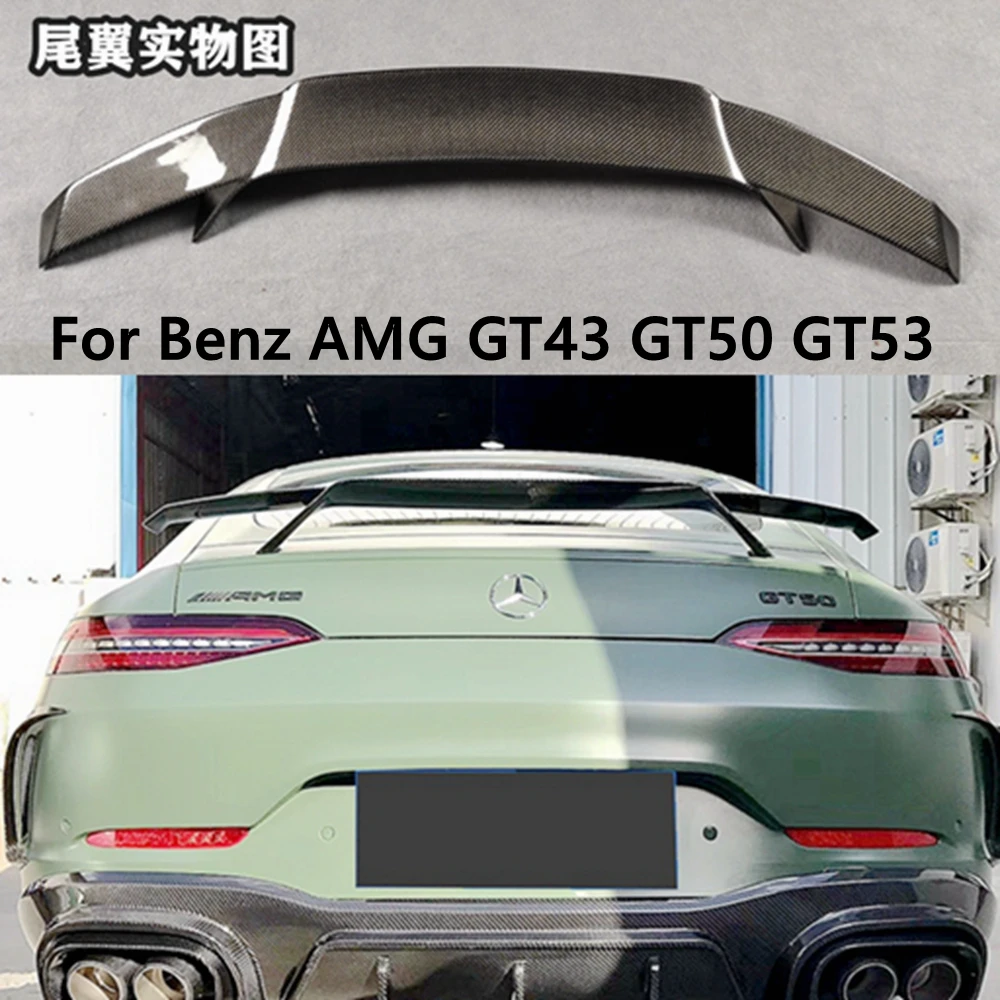 

For Benz AMG GT43 GT50 GT53 OEM Style 2019 2020 2021 2022 Carbon Fiber FRP Car Styling Boot Racing GT Wings Rear Tail Spoiler