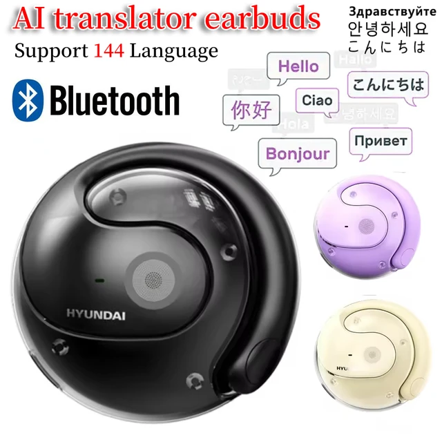 Wireless Bluetooth AI Real-time Language Translation Earphones 144 Languages 1