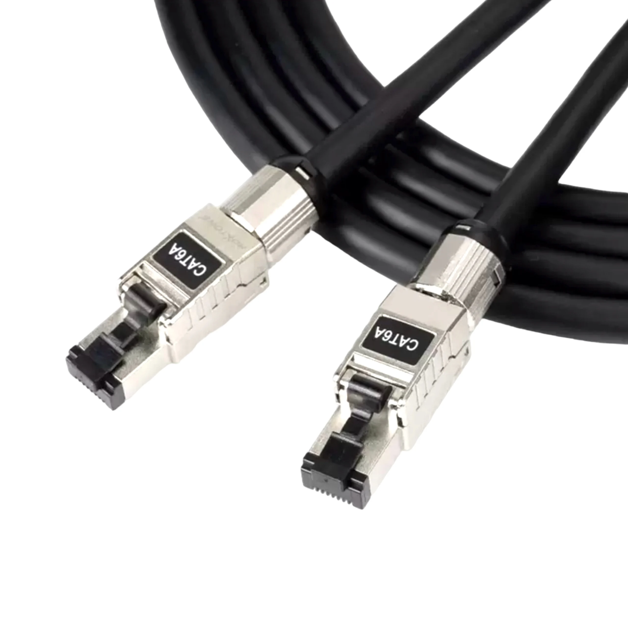 듀얼 실드 무산소 구리 이더넷 케이블, 오디오 믹서, IDMX 조명, HDBeasT, LED 시스템용, CAT6a S/FTP, 23AWG, 10Gbps, 100m