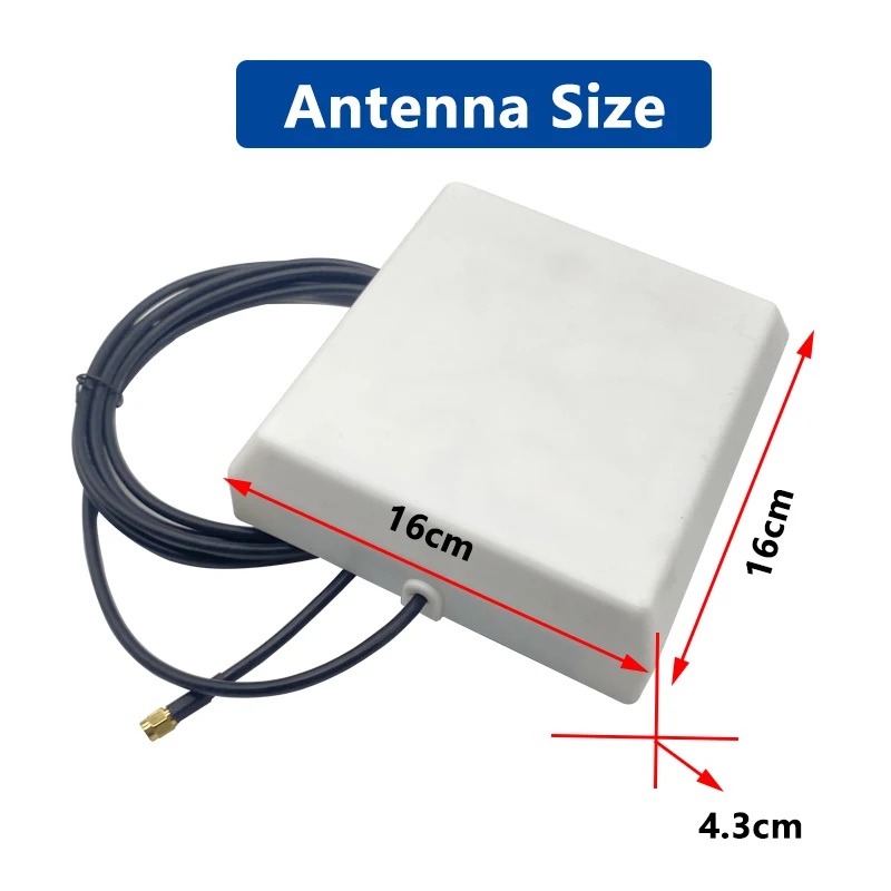 800~3800Mhz 5G 4G LTE High Gain 30DBI Directional WiFi Flat Panel MIMO Antenna Outdoor Waterproof N SMA Female