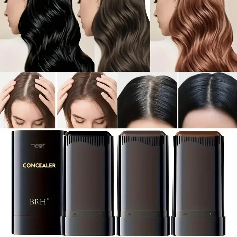 2 in 1 Hair Dye Stick with Comb Quick Gray Coverage Easy Application Long Lasting Temporary Coloring Pen