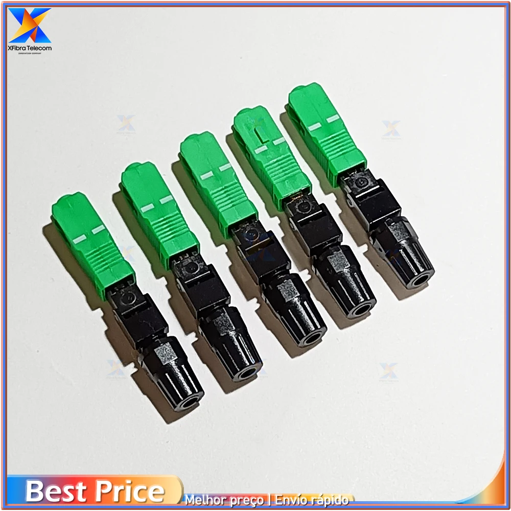 

High Quality 50PCS SC APC fiber optic SC APC Single-mode Fast connector SC UPC FTTH Fiber Optic quick Connector Free shipping광섬유