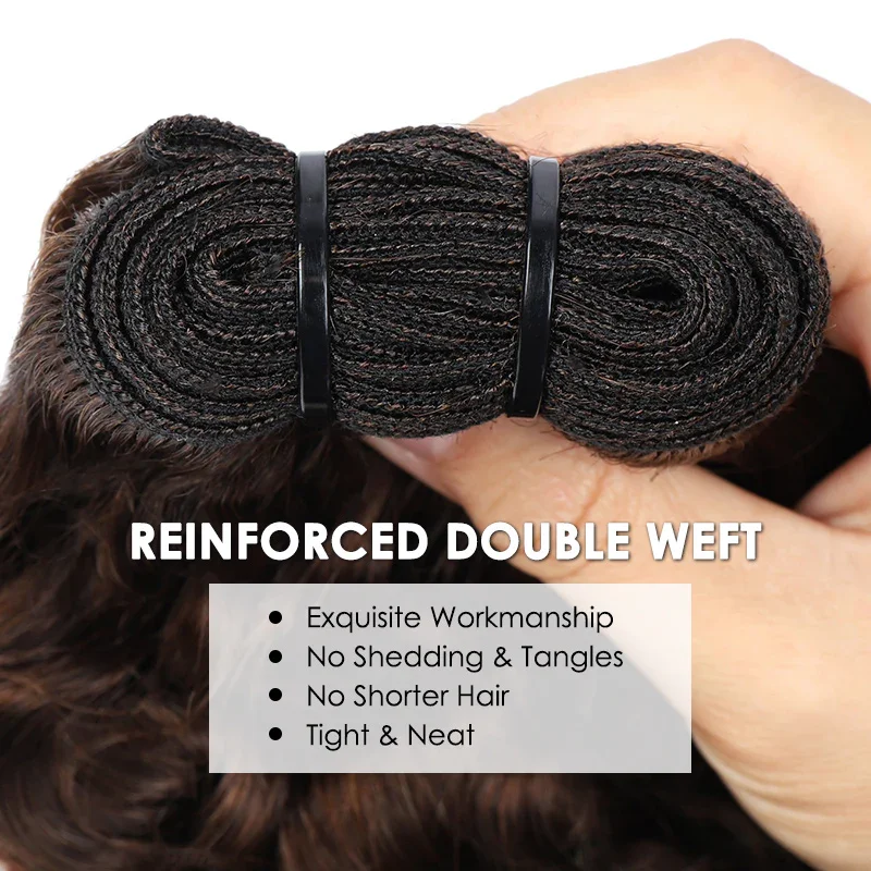 #4 Burmese Curly Human Hair Bundles Virgin Hair chocolate Brown Burmese Raw Human Hair Extensions 3C4A Curly Bundles 1/3/4 Pcs 5