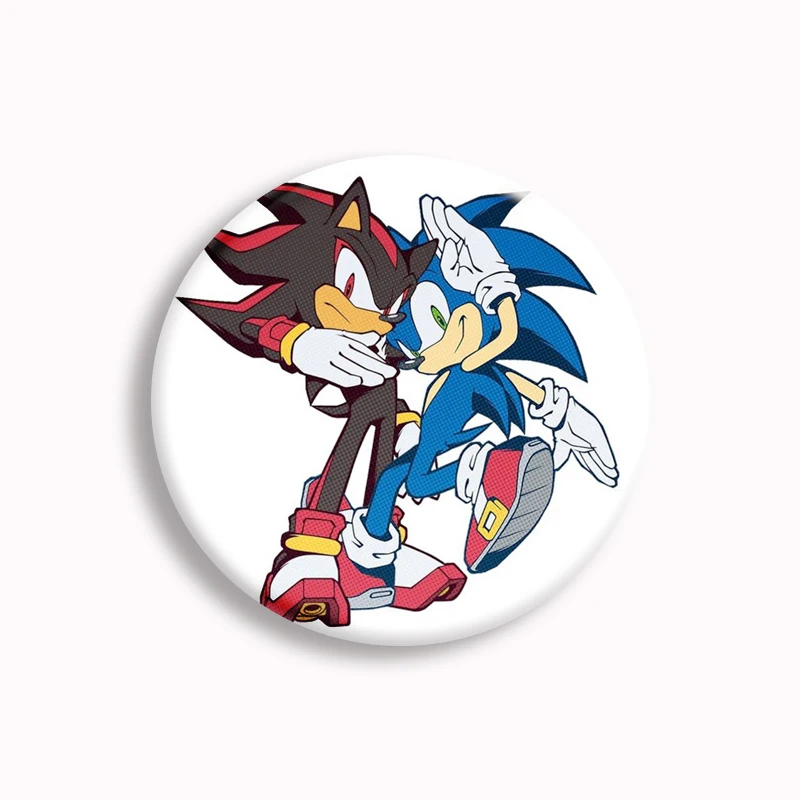 thumbnail image 1 of Broche de dibujos animados de Sonic, broche suave de anime, broche clásico creativo de Sonic, insignia, bolso, accesorios, decoración, regalos para estudiantes, 1 of 5