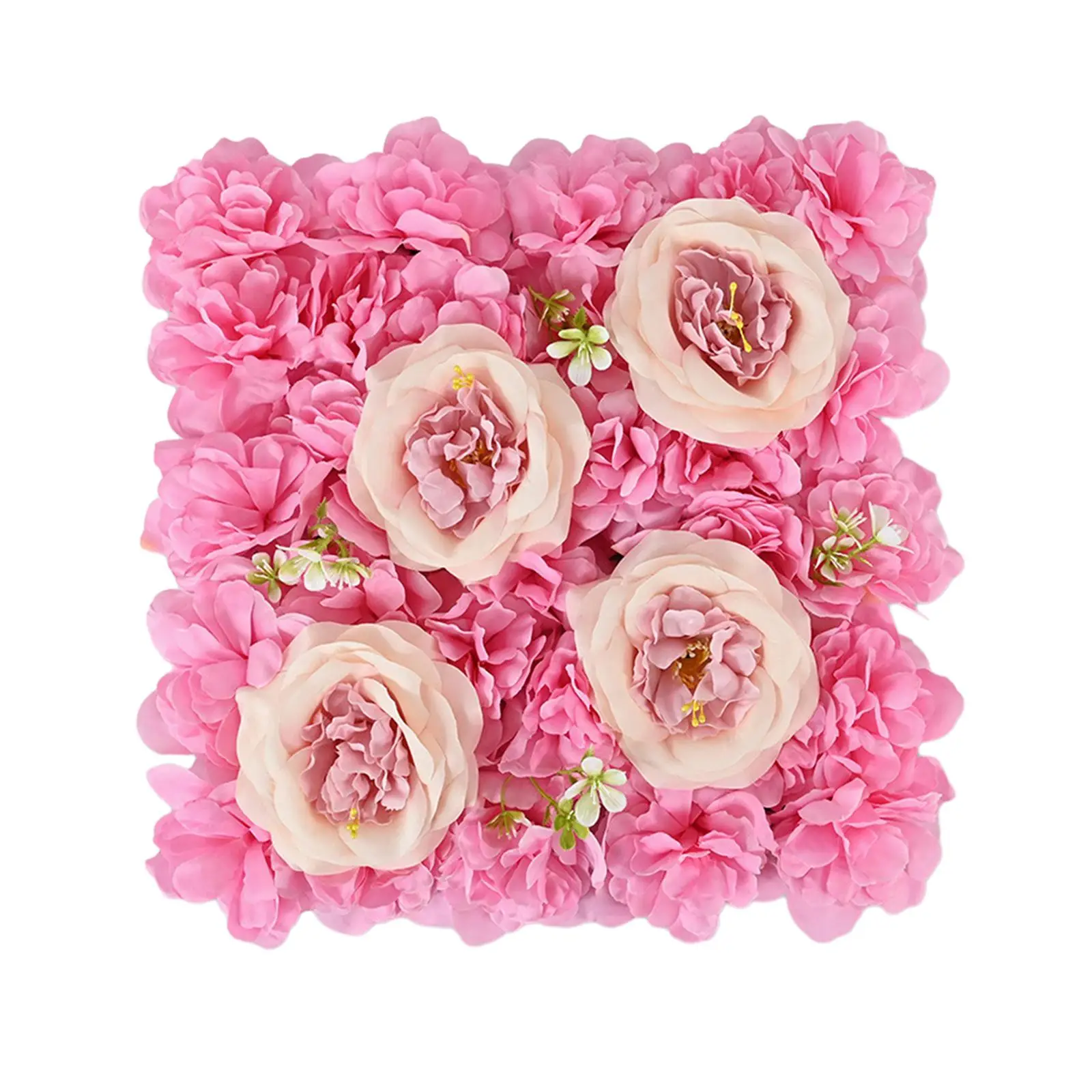 Artificial Flower Wall Panel Floral DIY Background for Wedding Outdoor Home