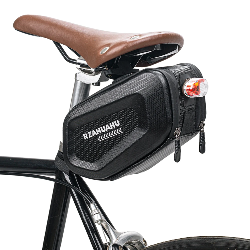 RZAHUAHUBicycleSaddleBagWaterproofHardShellBikeUnderSeatBag