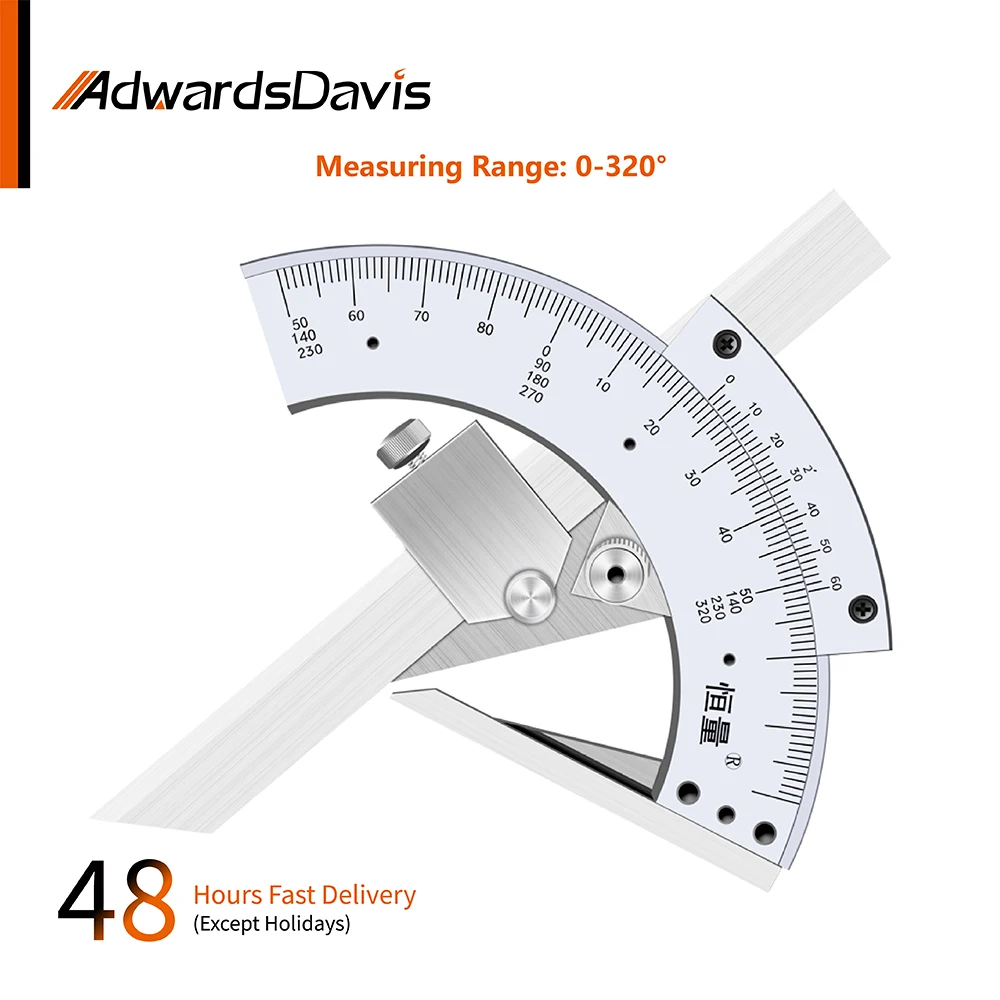

320° Universal Angle Ruler Stainless Steel Vernier Universal Angle Ruler Special Measuring Instrument Tools For Woodworking