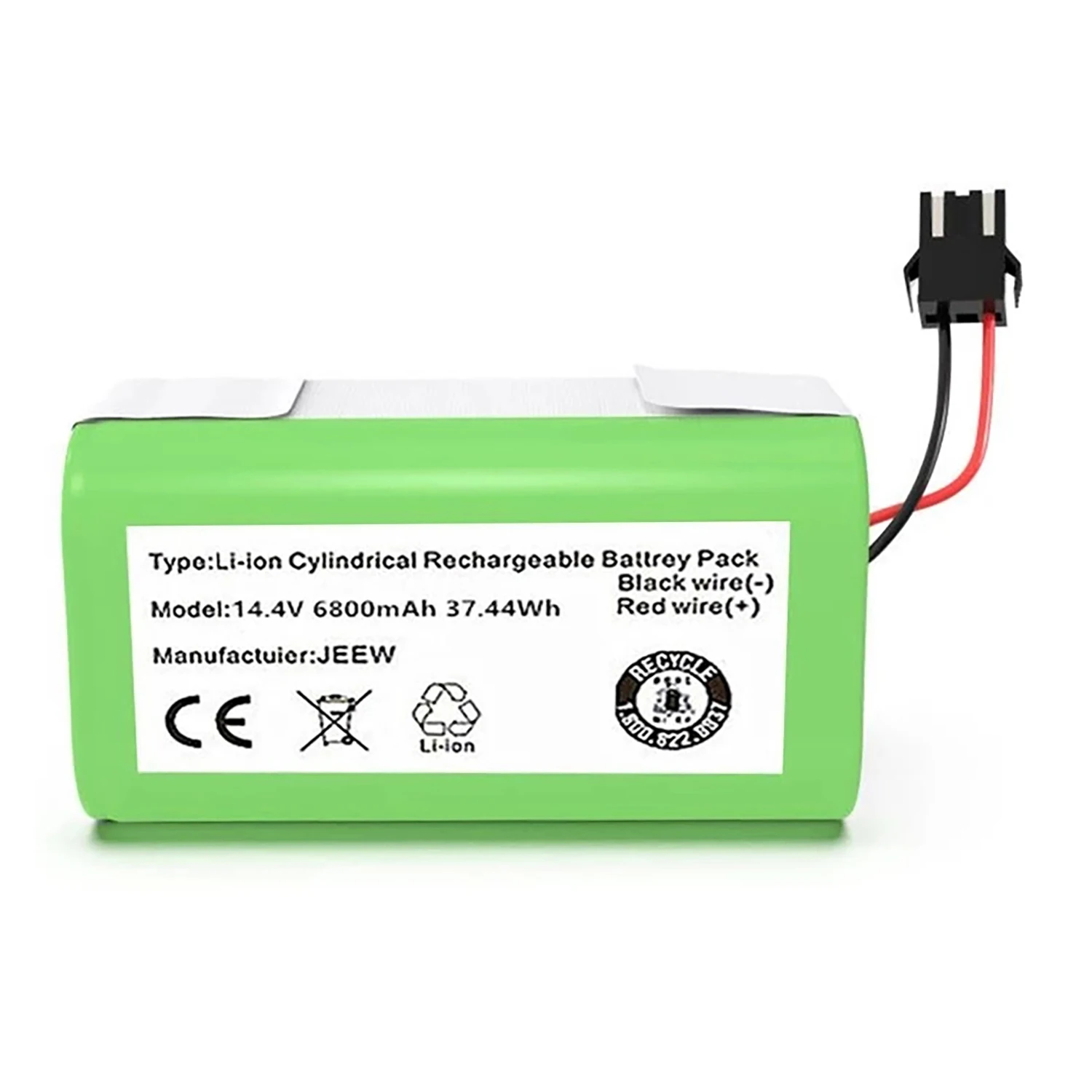 LWVQRERKH 4800 MAh Akku Für Staubsaugerroboter - Kompatibel Mit Conga, Polaris & Mehr