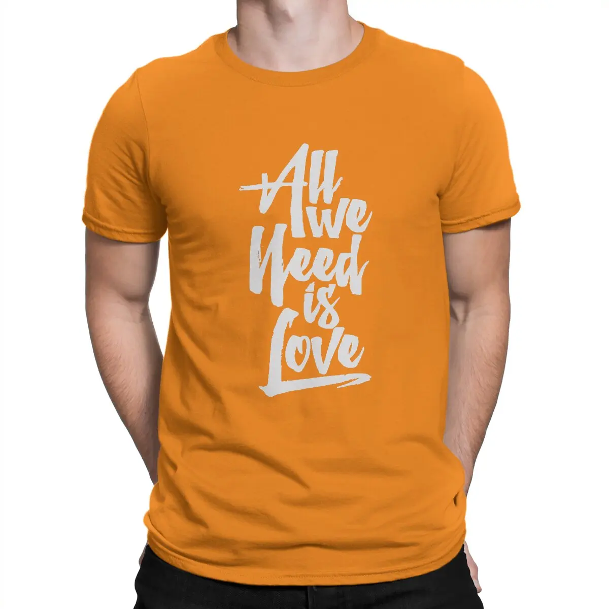 thumbnail image 1 of Camiseta de hombre Rap "All We Need Is Love" de algodón loco, camiseta de manga corta Canserbero, camiseta de cuello redondo, ropa única, 1 of 7