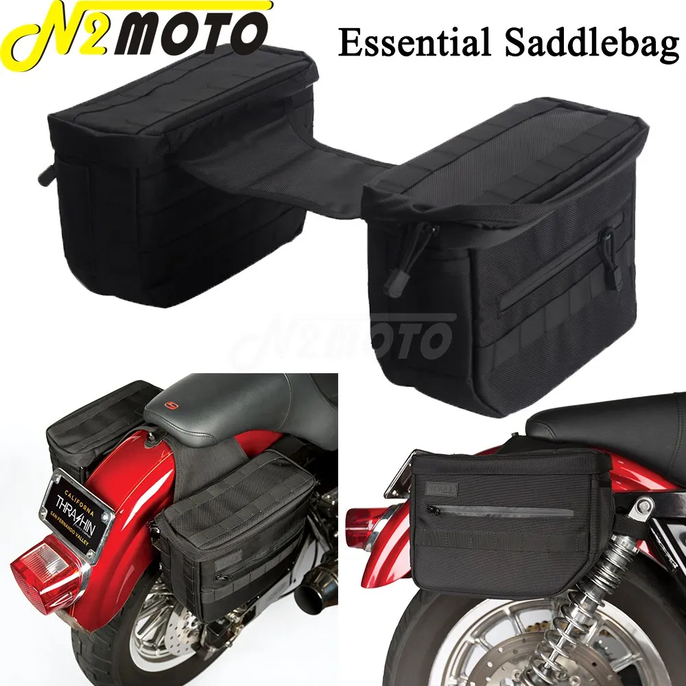 Motorcycle Essential Saddlebags For Harley Dyna Softail Street Fat Bob Sportster Xl 883 1200