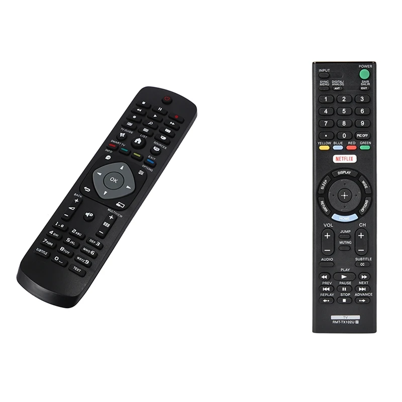 

2 Pcs Remote Control: 1 Pcs For YKF347-003 TV Television Remote & 1 Pcs Smart Tv Remote Control For Sony