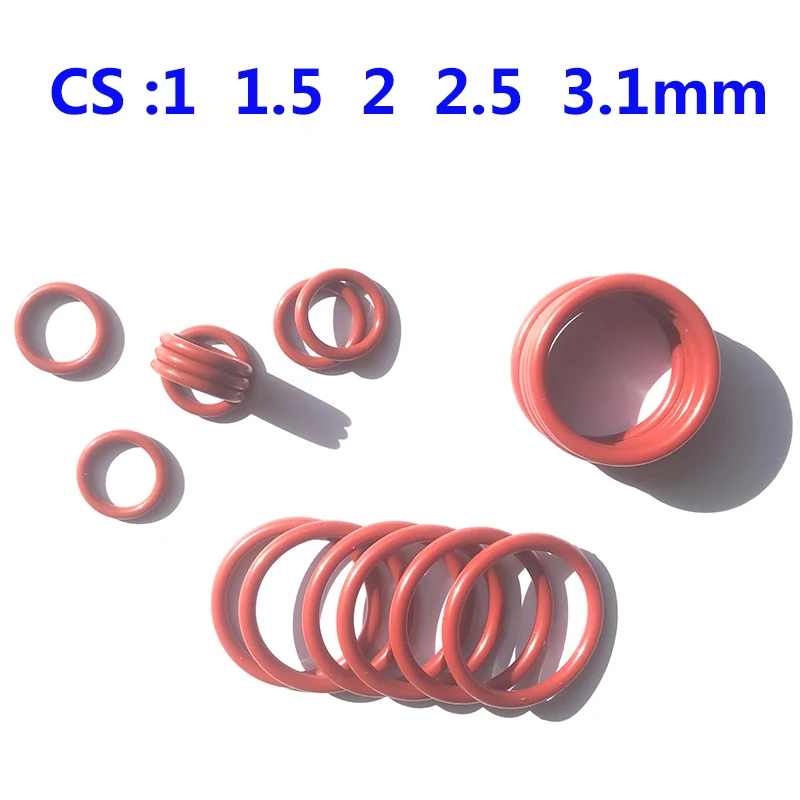 Silikon O-Ring 170x163x3,5 Mm – Rot, VMQ Dichtring, Made In China