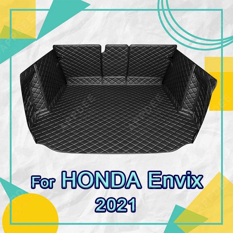 

Auto Full Coverage Trunk Mat For HONDA Envix 2021 Leather Car Boot Cover Pad Cargo Liner Interior Protector Accessories