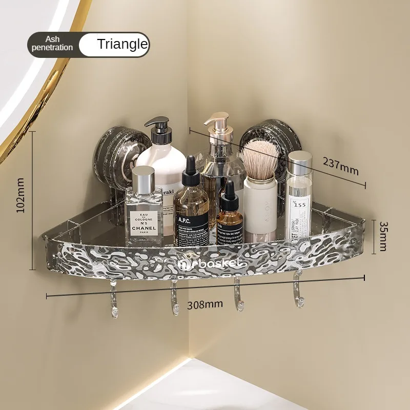 Haofy Étagère D'angle De Salle De Bain, Sans Perçage Étagères
