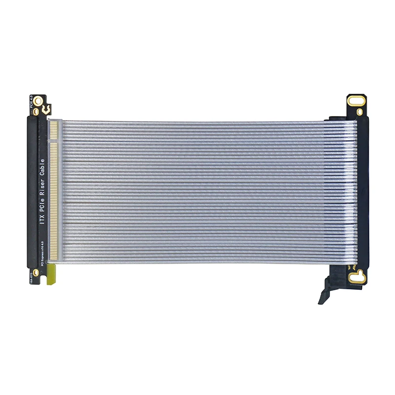 Fio Branco da Extensão do Cabo do Riser de Pcie3.0 X16 dos Peixes Metálicos para o Chassi da Estrutura de Itx a4 Mini Estojo Compacto - Imagem 2