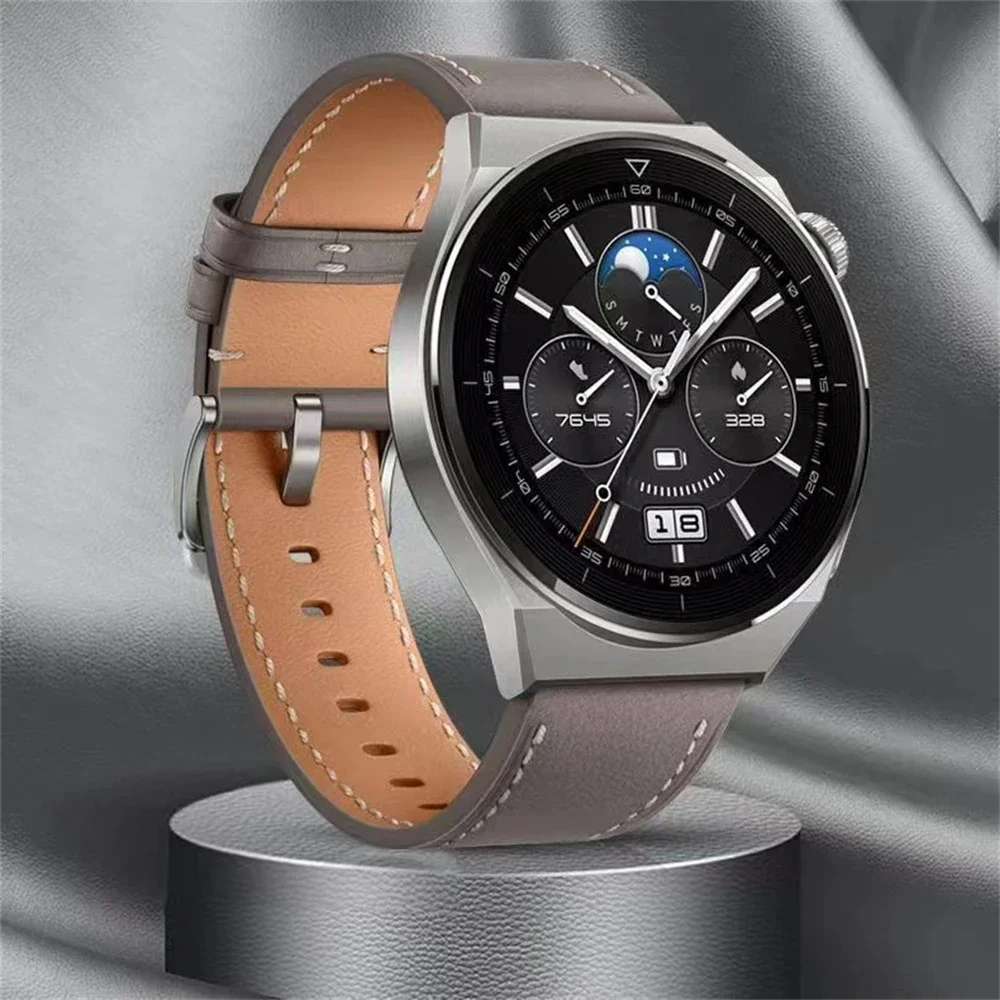 Premium Leather Watch Strap - Soft Replacement Wristband for Smartwatches (20mm/22mm)