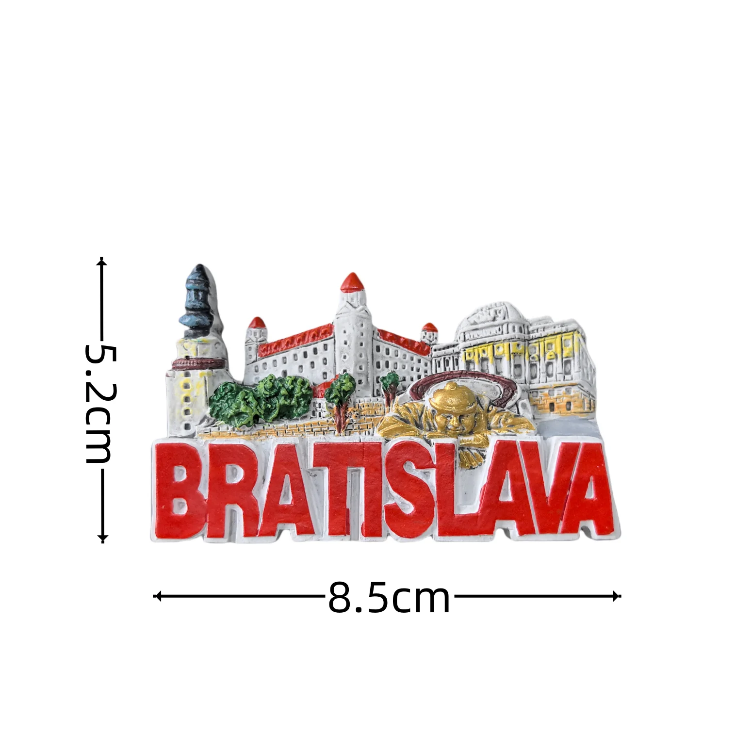 Bratislava Slovakia 3D Fridge Magnet Souvenir Gift,Resin Handmade Bratislava Refrigerator Magnet Home Decoration Collection