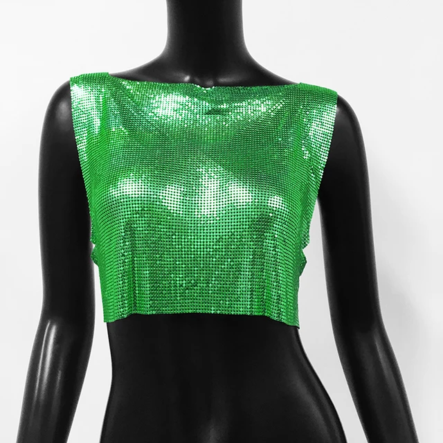 Chain Mail Effect Crop Top 32