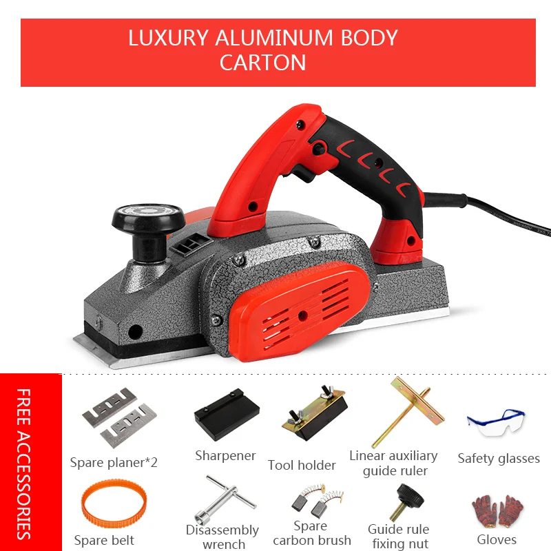 

Multifunctional Portable Planer Small Household Electric Planer Woodworking Tools 220V/1600W Desktop Electric Planer