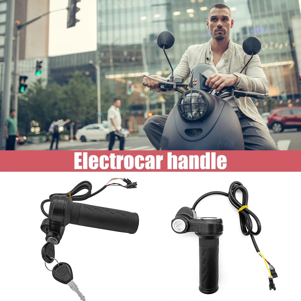Powerful E Bike Throttle Grip Universal With Lock Key For Secure Acceleration