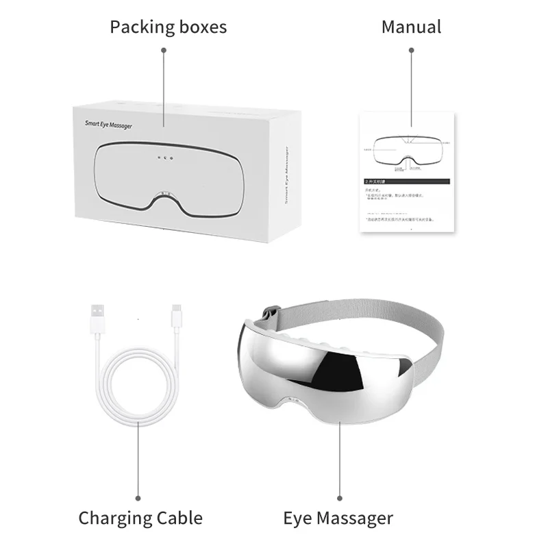 Eye Massager Acupoint Vibration Pulse Hot Compress Eye Care