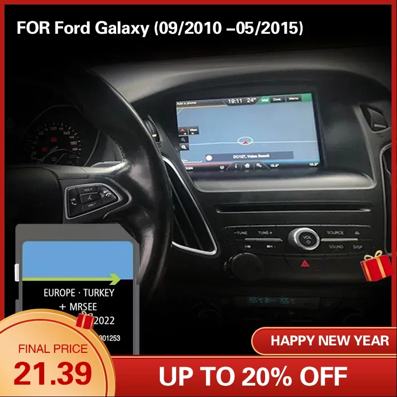 Mca Europe Ua Uk Germany Per Ford Galaxy 09/2010 -05/2015 Sd Map Scheda Di Memoria Di Navigazione Gps