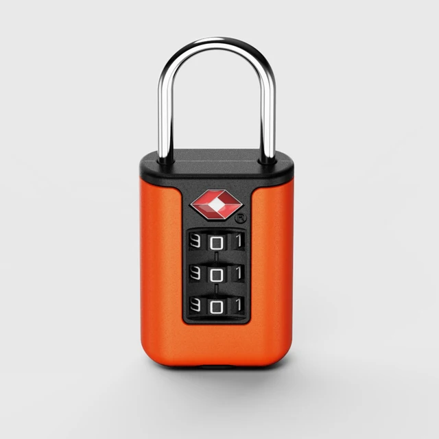 TSA Customs Code Lock for Travel Luggage Password Changeable black Lock Contrast Design Padlock 3 Digit Combination Lock 3