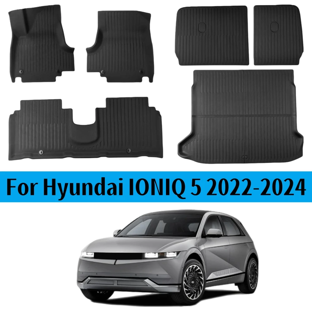Floor Mat For Hyundai IONIQ 5 Floor Liner Trunk Mat Fully Surrounded Footpads Waterproof Non-Slip, floor mat,car floor mats,floor mats