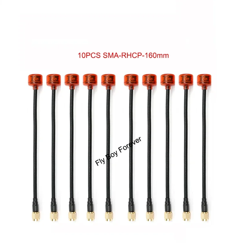 Antenne SMA RHCP 160mm pour FPV Drone - Lot de 10