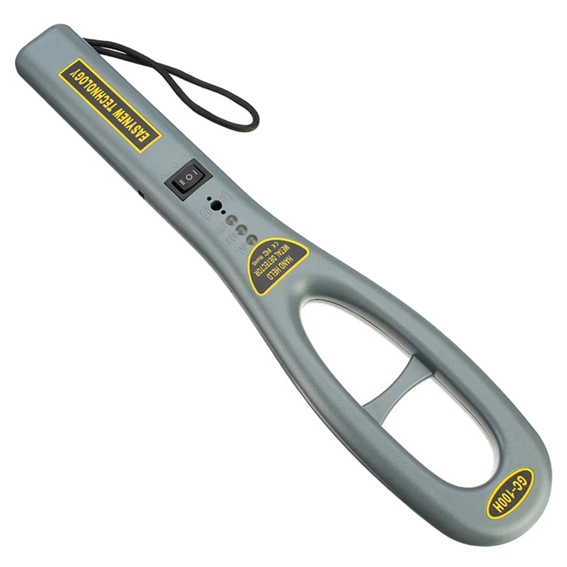 1 Pezzo Gc101H Metal Detector Portatile Portatile Metal Detector Super Scan Light Counter Grey