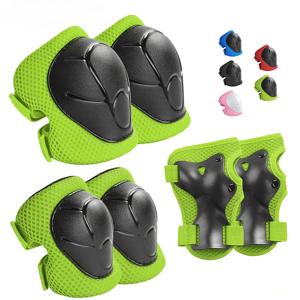 

6pcs Protective Gears Set for Kids Children Knee Pad Elbow Pads Wrist Guards Child Safety Protector Kit for Cycling Bike Skating