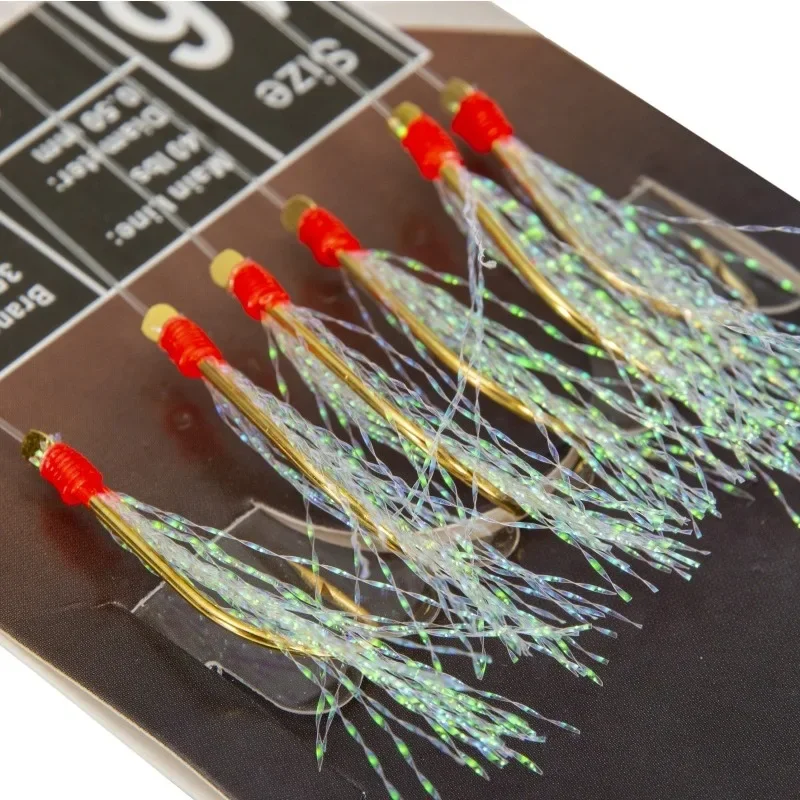 6PcsPackSabikisSoftFishingLureRigsBaitJigLureFeatherLure