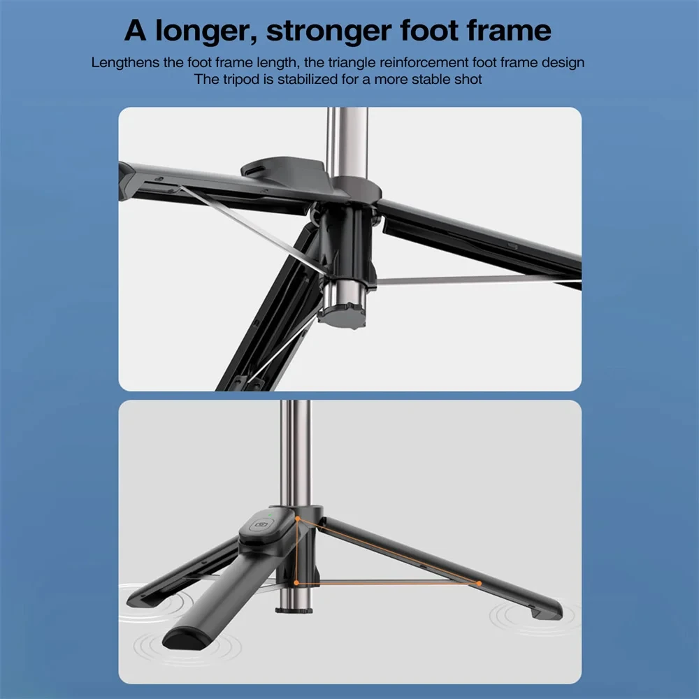 Magnetic Selfie Stick Tripod With Wireless Remote For Iphone Magsafe_voghion.com