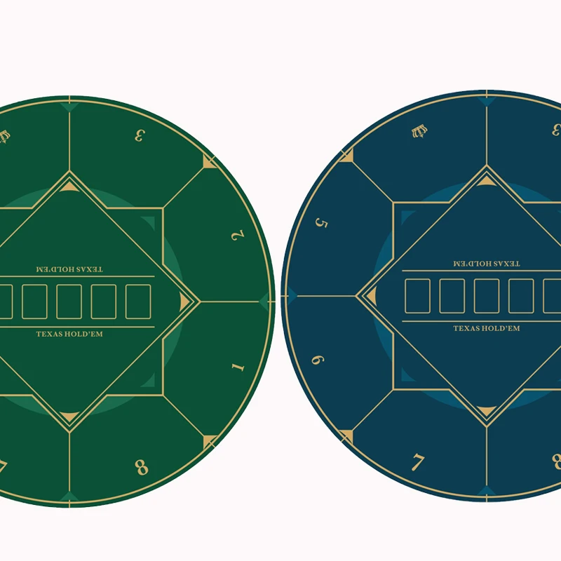 Tavolo da Poker Piegabile in 2 per 8 Giocatori Ottagonale Verde