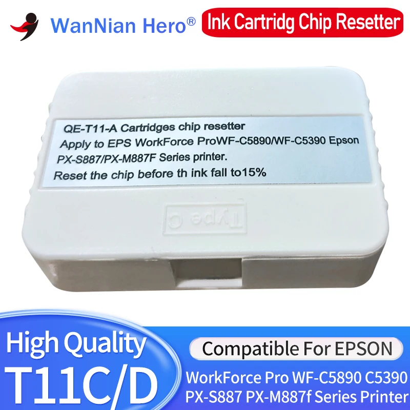 T11G T11F T11E T11C T11D 잉크 카트리지 칩 리셋, 엡손 WF-C58..