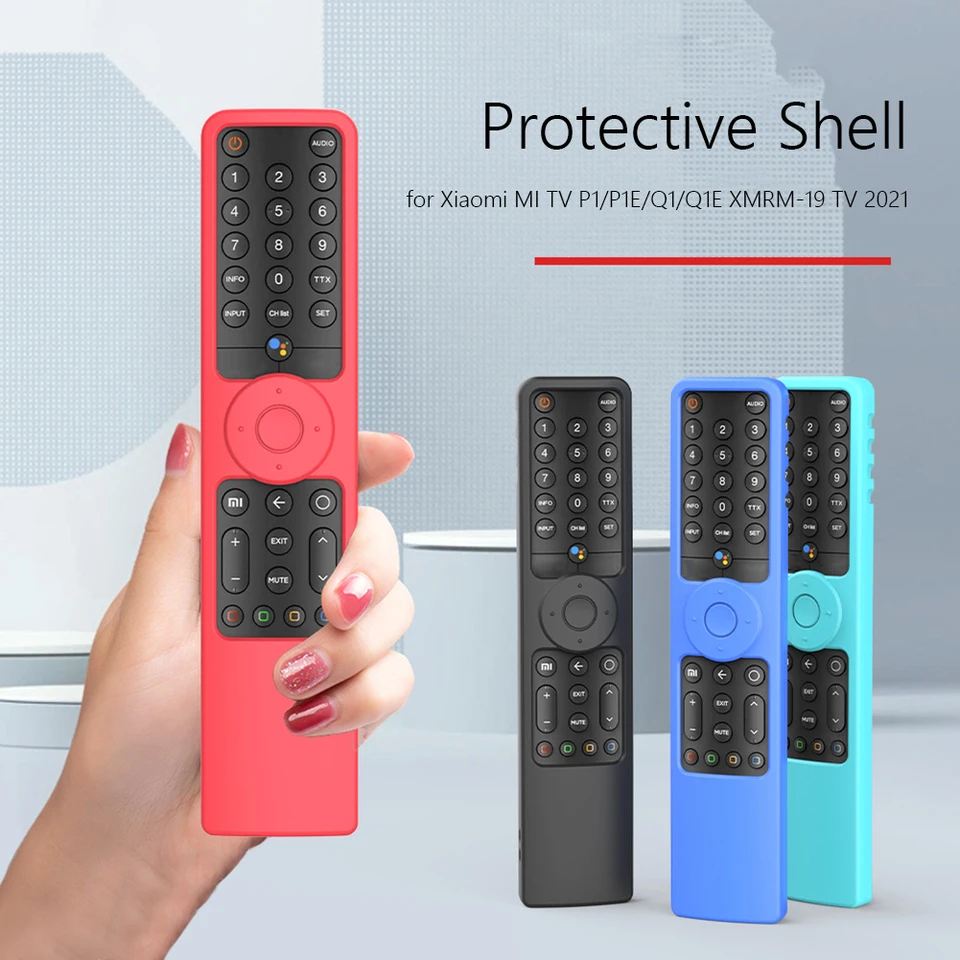 Funda de silicona para mando a distancia Xiaomi Mi TV P1/P1E/Q1/Q1E BT,  funda luminosa de voz para mando a distancia con cordón XMRM-19 TV Stick, 1  unidad - AliExpress