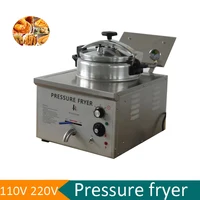 Commercial Chicken Express Pressure Fryer Electric Frying Chicken Deep Fryer Pressure Cooker For French Fries Chicken Food 3000W 1