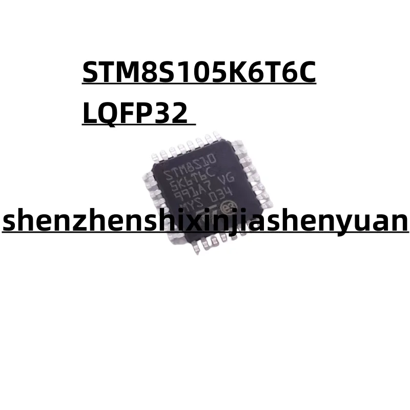 5 шт./партия, новые оригинальные STM8S105K6T6C LQFP32 5pcs original authentic stc8h3k64s4 45i lqfp32 stc8h1k16 36i lqfp32 stc12c5620ad 35i lqfp32 1t 8051 microprocessor chip