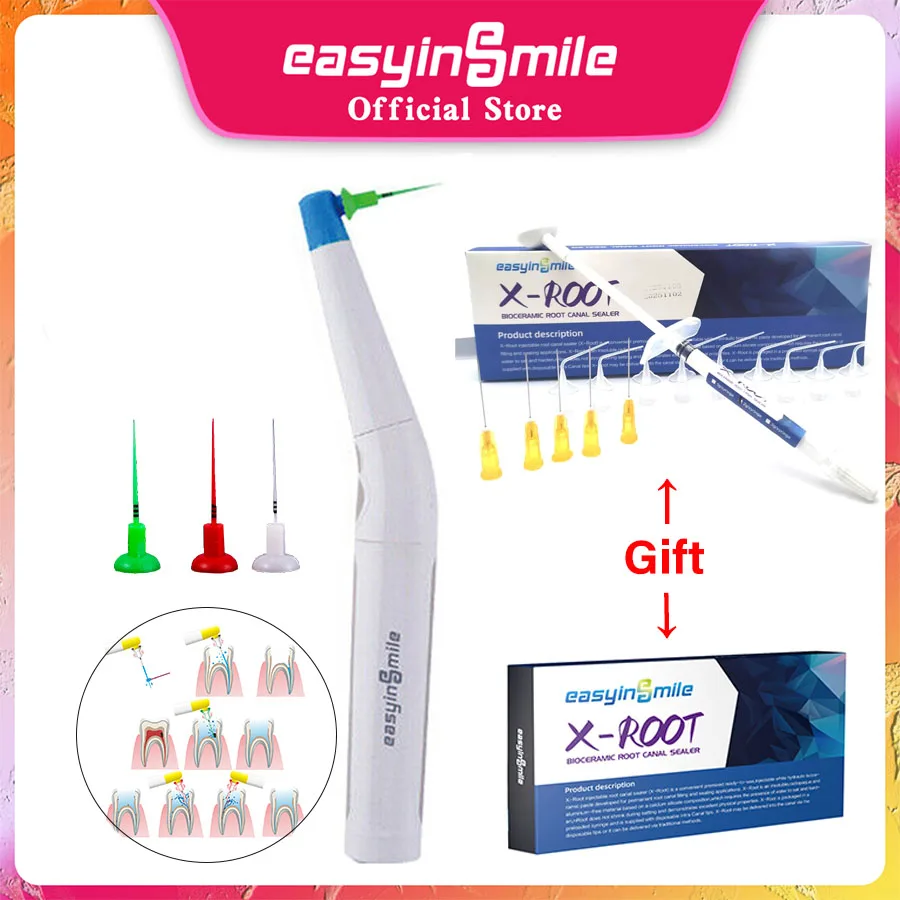 Easyinsmile Endomotor Dental Endo Activator Sonic Irrigator Tips Con 60 Punte Per Root Canal Irrigator Endodontic Motor Tools