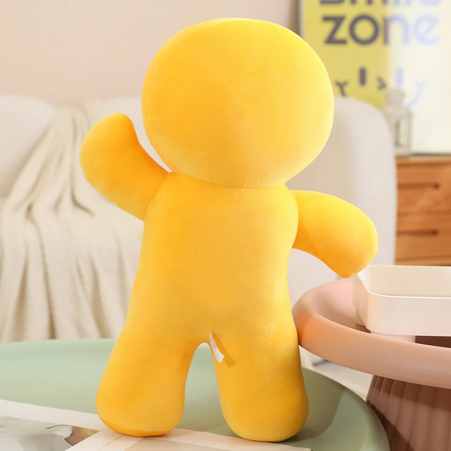 Gingerbread Man Pillow - Plush Throw Pillow with PP Cotton Stuffing for Sofa