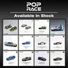 POP Race In Stock 1:64 NSX R32 Pandem EG6 RX7 KPGC10 Chrome CLK Diecast Diorama Model Collection Miniature Toys 1